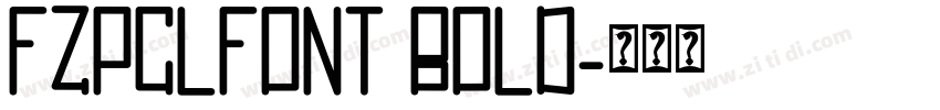 FZPCLFONT BOLD字体转换
